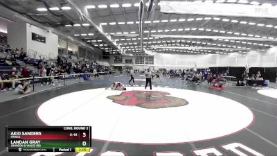 157 lbs Cons. Round 2 - Landan Gray, Johnson & Wales (RI) vs Akio Sanders, Ithaca