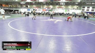 141 lbs Cons. Round 2 - Nathaniel Ruiz, Wayland Baptist (Texas) vs Gianluca Munoz, Arizona Christian University