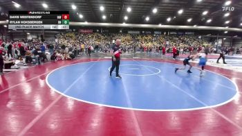 90 lbs 2nd Place Match - Rylan Hoksbergen, BHRV Nighthawks vs Davis Westendorf, Immortal Athletics WC