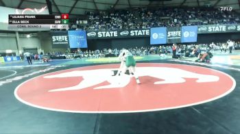Girls 3A 125 lbs Cons. Round 2 - Ella Beck, Sageview (Girls) vs Liliana Frank, Edmonds-Woodway (Girls)