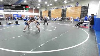 120 lbs Cons. Round 2 - Joshua Romero, Liberty (Bakersfield) vs Saif Alsal, Chino Hills