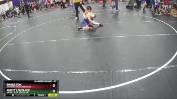 67 lbs Semifinal - Parks Fox, Eastside Youth Wrestling vs Rhett Lovelace, Legacy Elite Wrestling