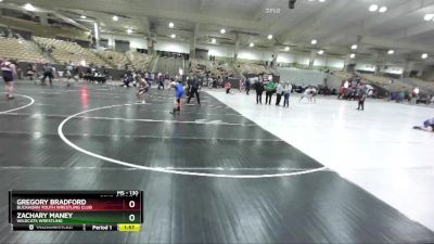 130 lbs Cons. Round 3 - Zachary Maney, Wildcats Wrestling vs Gregory Bradford, Buckhorn Youth Wrestling Club