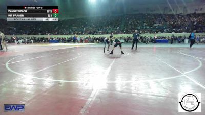 96 lbs Consi Of 32 #2 - Zayne Welch, Putnam City vs Kit Fraser, El Reno