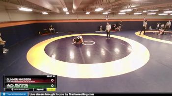 121-130 lbs Round 2 - Gunner Knudsen, Sanderson Wrestling Academy vs Izzac McIntyre, Carbon Wrestling Club