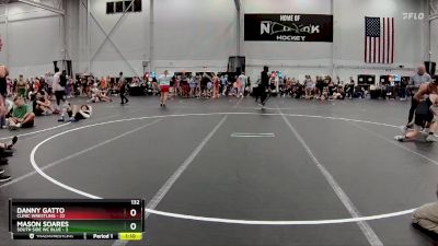 132 lbs Round 3 (8 Team) - Danny Gatto, Clinic Wrestling vs Mason Soares, South Side WC Blue