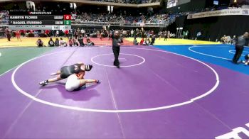 5A 126 lbs Cons. Round 3 - Raquel Iturrino, Carrollton Creekview vs Kamryn Flores, Lubbock Cooper