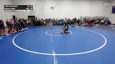77-83 lbs Round 3 - Briley Lopez, Glenrock Intermediate Middle School vs Luke Holmquist, Laramie Middle School