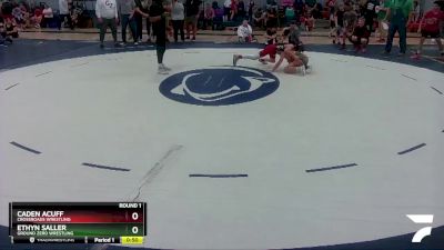 92 lbs Round 1 - Ethyn Saller, Ground Zero Wrestling vs Caden Acuff, Crossroads Wrestling