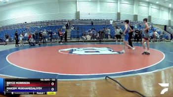 132 lbs Cons. Round 5 - Bryce Morrison, MI vs Maksim Mukhamedaliyev, IL