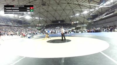 Girls 3A 105 lbs Cons. Round 1 - Yesena Zuniega, Ferndale (Girls) vs Naomi Hawkins, Lynnwood (Girls)