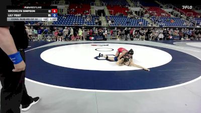 115 lbs Cons. Sub-rd Of 32 - Brooklyn Simpson, KS vs Lily Feist, WA