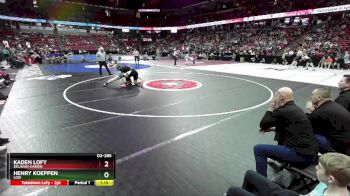 D2-285 lbs Quarterfinal - Henry Koeppen, Lodi vs Kaden Lofy, Delavan-Darien