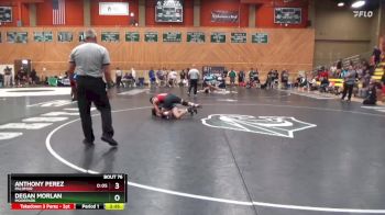 157 lbs Champ. Round 2 - Degan Morlan, Moorpark vs Anthony Perez, Palomar