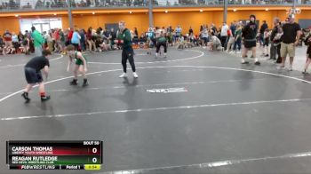 85 lbs Cons. Semi - Carson Thomas, Liberty Youth Wrestling vs Reagan Rutledge, Red Devil Wrestling Club