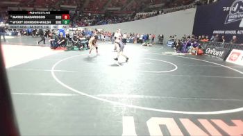 6A Boys 126 lbs Cons. Round 2 - Wyatt Johnson-Walsh, Sunset Boys vs Mateo Mazariegos, Roosevelt Boys