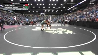 155 lbs Quarterfinal - Falasteen Shalabi, Basehor-Linwood HS vs Addison Vogel, Bonner Springs HS