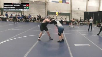 285 lbs Quarterfinals (8 Team) - Christopher Bennett, York vs Brock Warner, Blair