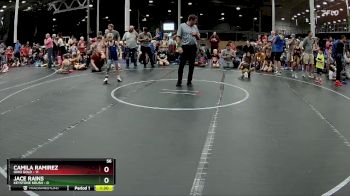 56 lbs Placement (4 Team) - Camila Ramirez, Ohio Gold vs Jace Rains, Keystone Krush