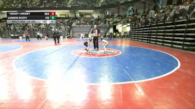54 lbs Quarterfinal - Grady Lindsey, Rockmart Takedown Club vs Landon Scott, Level Up Wrestling Center