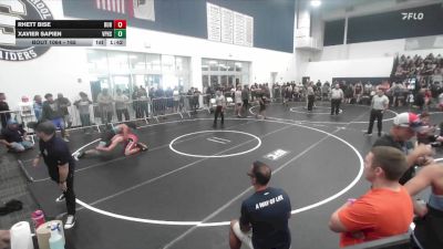 165 lbs Champ. Round 1 - Xavier Sapien, Villa Park High School vs Rhett Bise, Redondo Union HS