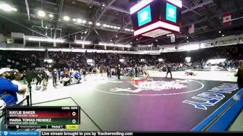 Girls 145 lbs Cons. Semi - Kaylie Baker, South Whidbey (Girls) vs Maria Tomas Mendez, Mountain View (Girls)