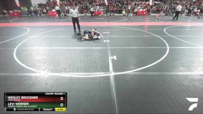 72 lbs Champ. Round 1 - Levi Werner, Askren Wrestling Academy vs Wesley Brockner, Team Nazar