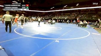 190 Class 3 lbs Cons. Round 2 - Cooper Hammontree, Platte County vs Andrew Lumsden, Vianney