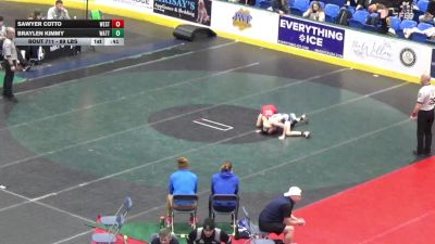 89 lbs Consi Of 32 #2 - Sawyer Cotto, West Perry vs Braylen Kimmy, Wattsburg