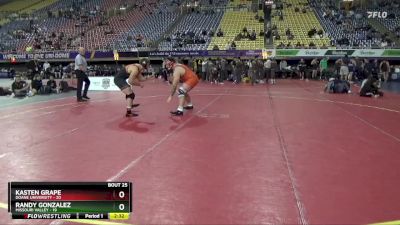 285 lbs Placement Matches (16 Team) - Kasten Grape, Doane University vs Randy Gonzalez, Missouri Valley