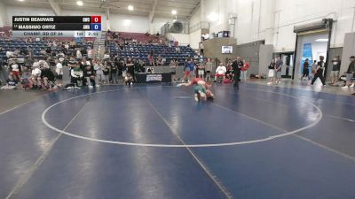 138 lbs Champ. Rd Of 64 - Justin Beauvais, Grindhouse Wrestling Club vs Massimo Ortiz, Arete Wrestling Academy