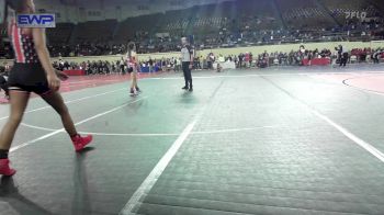 100 lbs Round Of 32 - Raeya Perkins, Union Girls JH vs Paezlie Kerr, Tuttle Elite Wrestling Club