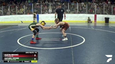 75 lbs Champ. Round 1 - Austin Brooks, Waterford WC vs Mathieu Moore, Grayling Youth WC