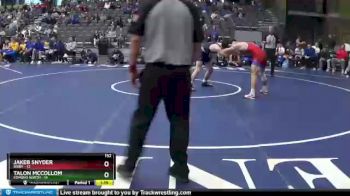 152 lbs Semifinals (8 Team) - Jakeb Snyder, Bixby vs Talon McCollom, Edmond North