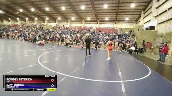 132 lbs Quarterfinal - Rowdey Peterson, JWC vs Ejay Torres, Hillcrest WC