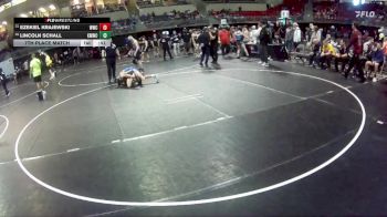 132 lbs 7th Place Match - Lincoln Schall, Kearney MatCats Wrestling Club vs Ezekiel Krajewski, Waverly Wrestling Club