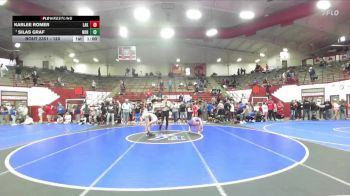 120 lbs Cons. Round 5 - Silas Graf, Northview vs Karlee Romer, Lakeland