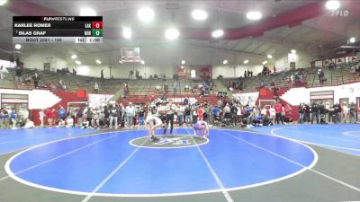 120 lbs Cons. Round 5 - Silas Graf, Northview vs Karlee Romer, Lakeland