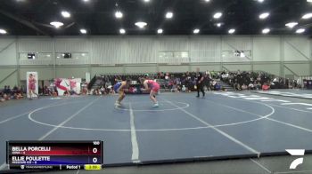 180 lbs Semis & 3rd Wb (16 Team) - Bella Porcelli, Iowa vs Ellie Poulette, Missouri Ice