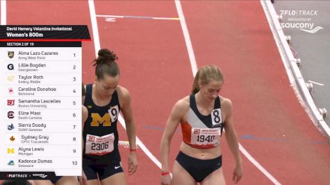 Women's 800m, Finals 2
