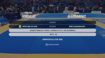 Debora Virgilio vs Zaira Barbarino 2026 UIJJ ADRIATICO BJJ CUP