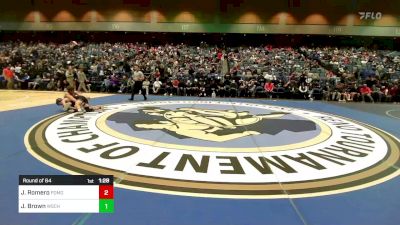 138 lbs Round Of 64 - Jakob Romero, Pomona vs Jaxon Brown, Wasatch