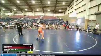 132 lbs Quarterfinals (8 Team) - Josh Fish, UTAH1 vs Tanner Wallace, Oregon2