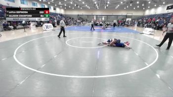 132 lbs Cons. Round 2 - Allison Crawford, Washington-Liberty (Arlington) vs Layla Espinosa, Courtland