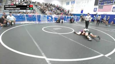 120 lbs Champ. Round 2 - Tania Salazar, Valencia/Valencia vs Christina Flores, Villa Park