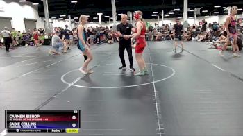 130 lbs Round 3 (8 Team) - Carmen Bishop, U2 Women Of The Uprising vs Sadie Collins, Cordoba Trained