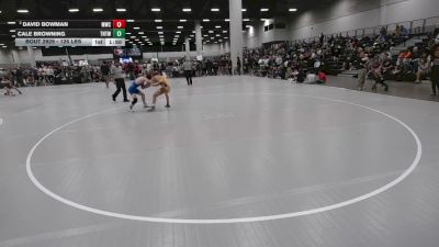 126 lbs Champ. Rd Of 64 - Cale Browning, Tough N Technical Wrestling Club (TNTWC) vs David Bowman, Monrovia Wrestling Club