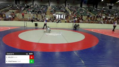 73 lbs Consi Of 4 - Crews McGill, Georgia vs Kollin Matthews, Compound Wrestling