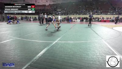 118 lbs Consi Of 8 #2 - Jackson McCurley, Norman Jr High vs Ethan Gregory, Grove