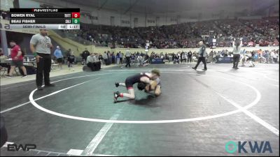 67 lbs Semifinal - Bowen Ryal, Tuttle Wrestling Club vs Beau Fisher, Salina Wrestling Club